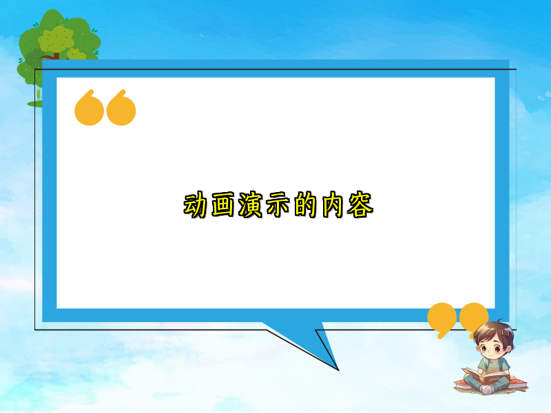 动画演示的内容