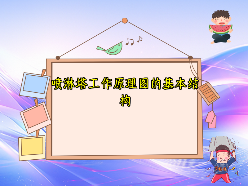 喷淋塔工作原理图的基本结构