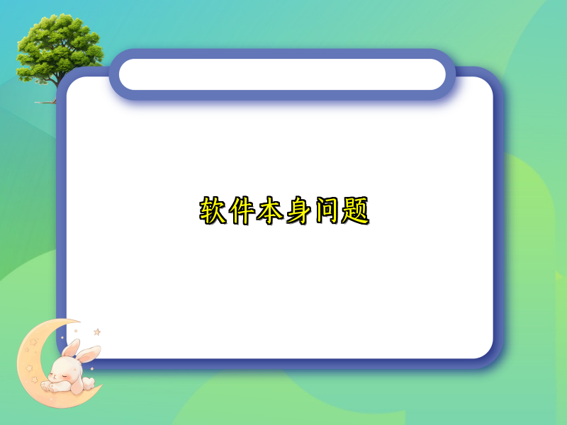 软件本身问题