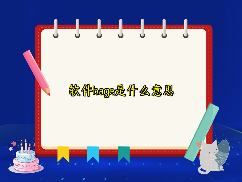 软件bage是什么意思