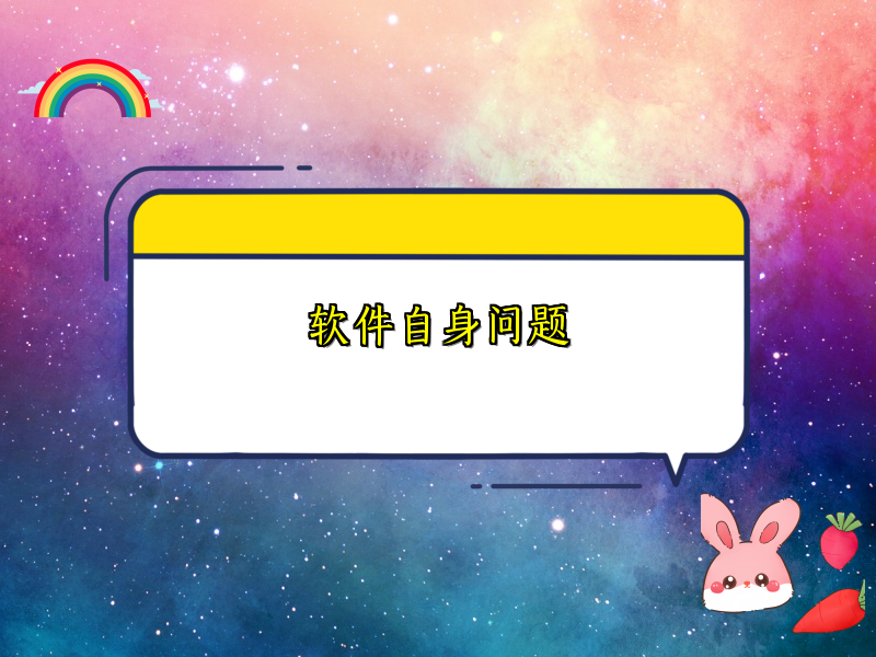 软件自身问题