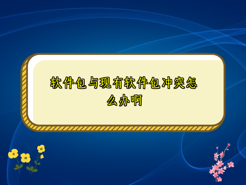 软件包与现有软件包冲突怎么办啊