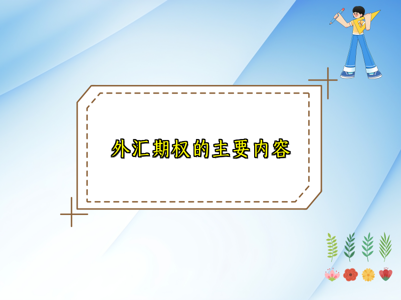 外汇期权的主要内容