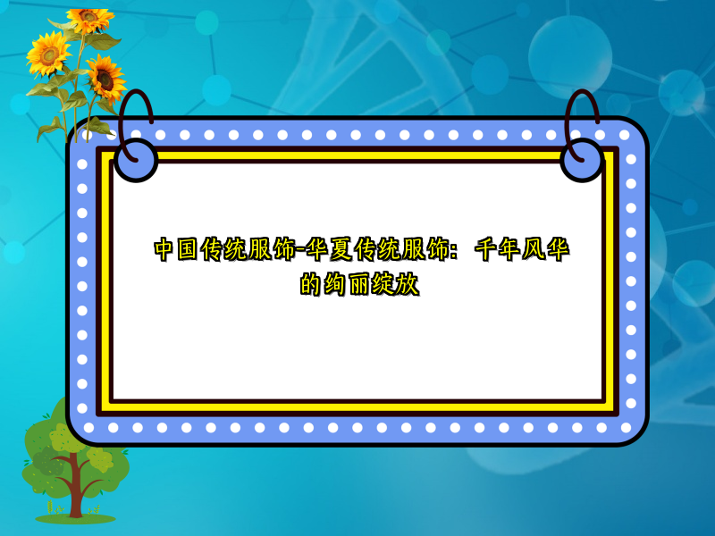中国传统服饰-华夏传统服饰：千年风华的绚丽绽放